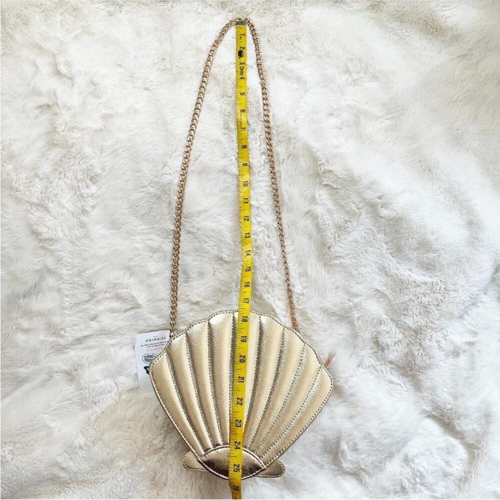 Disney Skinnydip London Clam Shell Mermaid Holographic Chain Crossbody Purse - Picture 8 of 14